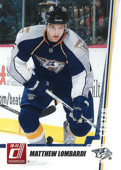 #89 Matthew Lombardi - Nashville Predators - 2010-11 Donruss Hockey