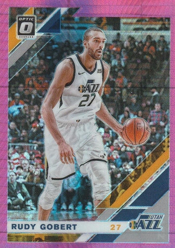 #89 Rudy Gobert - Utah Jazz - 2019-20 Donruss Optic - Hyper Pink Basketball