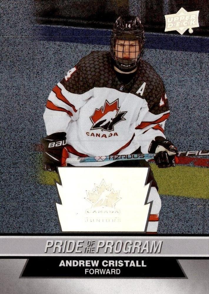#89 Andrew Cristall - Canada - 2023 Upper Deck Team Canada Juniors - Patterned Foilboard Hockey