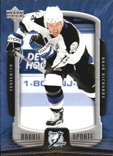 #89 Brad Richards - Tampa Bay Lightning - 2005-06 Upper Deck Rookie Update Hockey