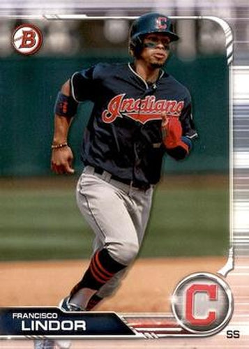 #89 Francisco Lindor - Cleveland Indians - 2019 Bowman Baseball