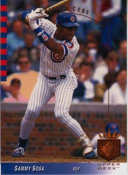 #89 Sammy Sosa - Chicago Cubs - 1993 SP Baseball