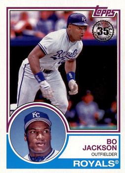 #83-89 Bo Jackson - Kansas City Royals - 2018 Topps - 1983 Topps Baseball 35th Anniversary Baseball