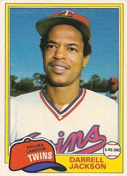 #89 Darrell Jackson - Minnesota Twins - 1981 O-Pee-Chee - Gray Back Baseball