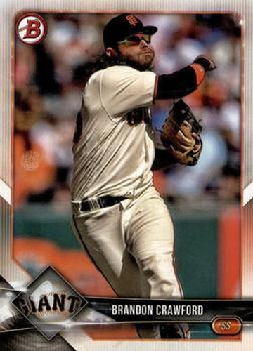 #89 Brandon Crawford - San Francisco Giants - 2018 Bowman Baseball