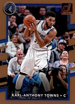 #89 Karl-Anthony Towns - Minnesota Timberwolves - 2017-18 Donruss Basketball