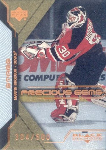 #89 Martin Brodeur - New Jersey Devils - 2000-01 Upper Deck Black Diamond Hockey