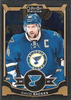 #89 David Backes - St. Louis Blues - 2015-16 O-Pee-Chee Platinum Hockey