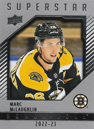 #HR89 Marc McLaughlin - Boston Bruins - 2022-23 Upper Deck - Honor Roll Hockey