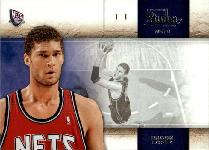 #89 Brook Lopez - New Jersey Nets - 2009-10 Panini Studio Basketball