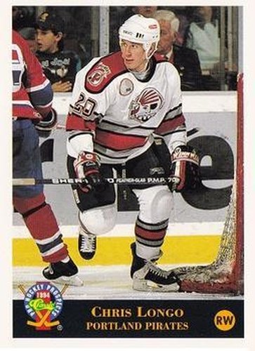 #89 Chris Longo - Portland Pirates - 1994 Classic Pro Hockey Prospects Hockey