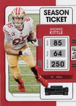#89 George Kittle - San Francisco 49ers - 2021 Panini Contenders Football