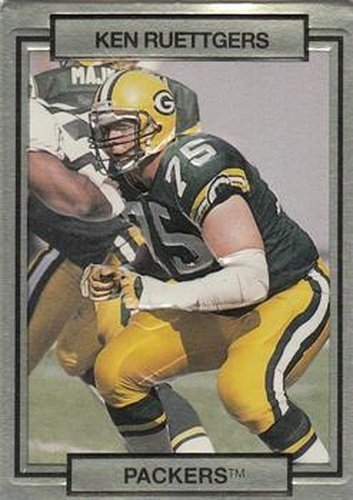 #89 Ken Ruettgers - Green Bay Packers - 1990 Action Packed Football