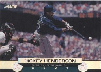 #89 Rickey Henderson - Seattle Mariners - 2001 Stadium Club Baseball