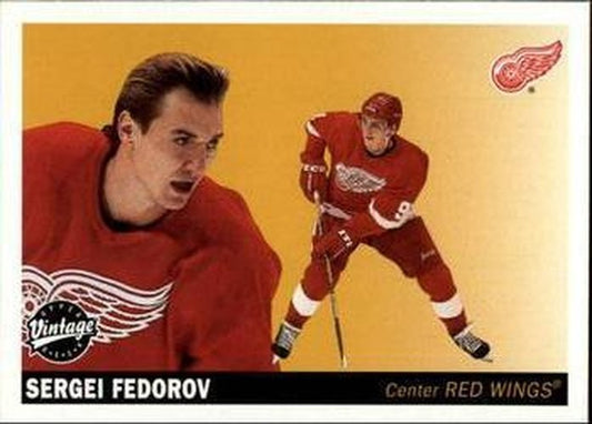 #89 Sergei Fedorov - Detroit Red Wings - 2002-03 Upper Deck Vintage Hockey