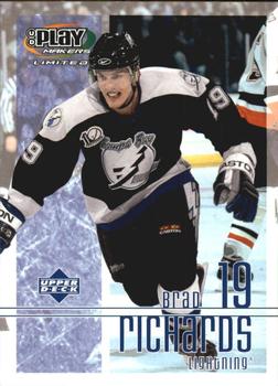 #89 Brad Richards - Tampa Bay Lightning - 2001-02 Upper Deck Playmakers Hockey