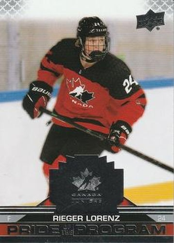 #89 Rieger Lorenz - Canada - 2022-23 Upper Deck Team Canada Juniors Hockey