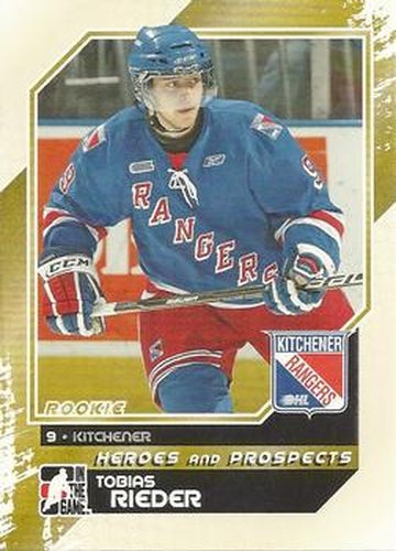 #89 Tobias Rieder - Kitchener Rangers - 2010-11 In The Game Heroes and Prospects Hockey