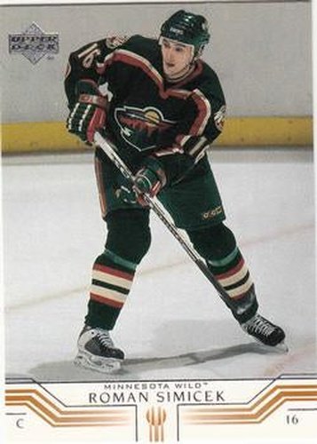 #89 Roman Simicek - Minnesota Wild - 2001-02 Upper Deck Hockey