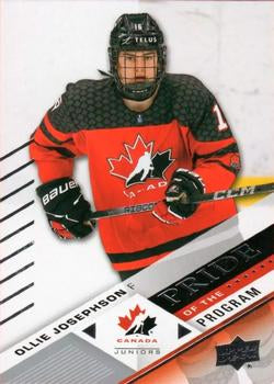 #89 Ollie Josephson - Canada - 2024 Upper Deck Team Canada Juniors Hockey