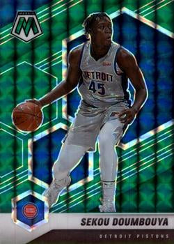 #89 Sekou Doumbouya - Detroit Pistons - 2020-21 Panini Mosaic - Mosaic Green Basketball