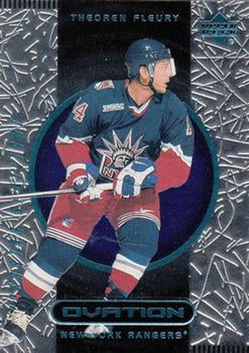 #89 Theoren Fleury - New York Rangers - 1999-00 Upper Deck Ovation Hockey