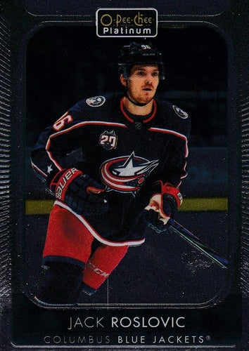 #89 Jack Roslovic - Columbus Blue Jackets - 2021-22 O-Pee-Chee Platinum Hockey