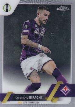 #89 Cristiano Biraghi - Fiorentina - 2022-23 Topps Chrome UEFA Club Competitions Soccer