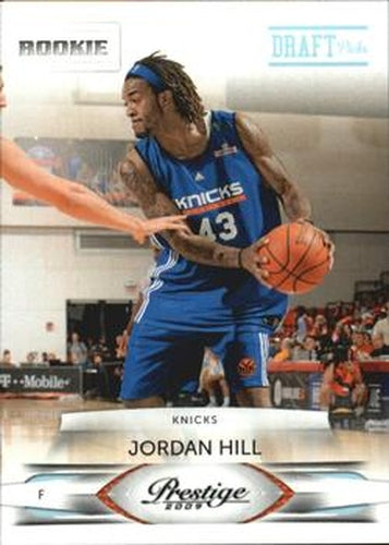 #158 Jordan Hill - New York Knicks - 2009-10 Panini Prestige - Draft Picks Light Blue Basketball