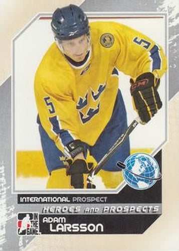 #8 Adam Larsson - Sweden - 2010-11 In The Game Heroes and Prospects Hockey