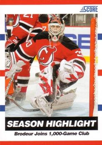 #8 Martin Brodeur - New Jersey Devils - 2010-11 Score Hockey