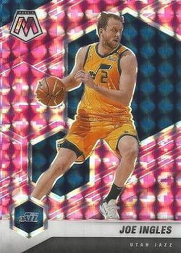 #8 Joe Ingles - Utah Jazz - 2020-21 Panini Mosaic - Mosaic Camo Pink Basketball