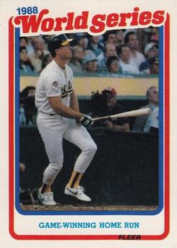 #8 Game-Winning Home Run - Oakland Athletics - 1989 Fleer - World Series Baseball