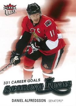 #SK8 Daniel Alfredsson - Ottawa Senators - 2008-09 Ultra - Scoring Kings Hockey