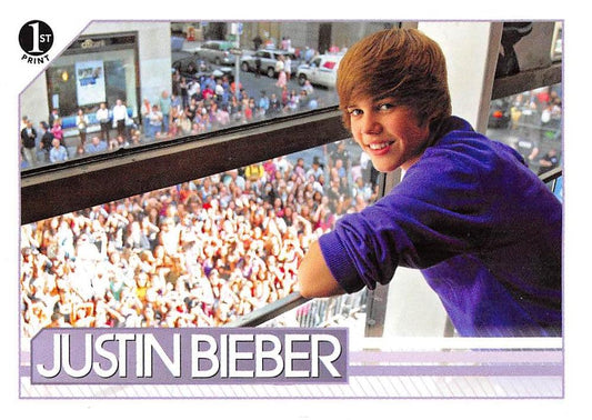 #8 As he looked out of the window of the Nintendo - 2010 Panini Justin Bieber