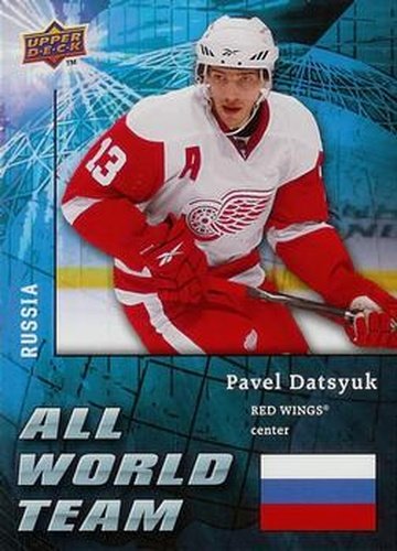 #AW8 Pavel Datsyuk - Detroit Red Wings - 2009-10 Upper Deck - All World Team Hockey