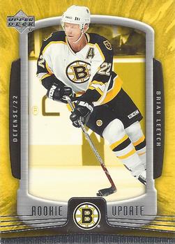 #8 Brian Leetch - Boston Bruins - 2005-06 Upper Deck Rookie Update Hockey