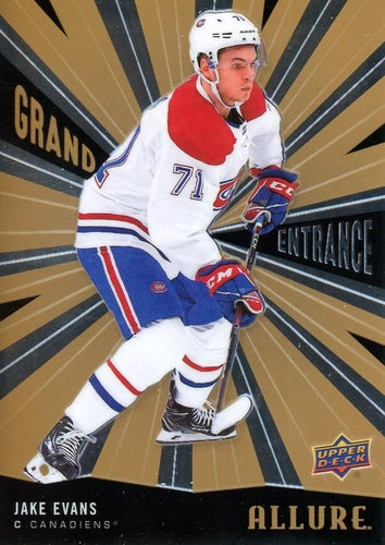 #GE-8 Jake Evans - Montreal Canadiens - 2020-21 Upper Deck Allure - Grand Entrance Hockey