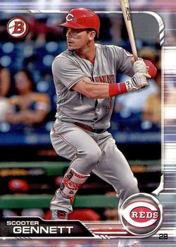 #8 Scooter Gennett - Cincinnati Reds - 2019 Bowman Baseball