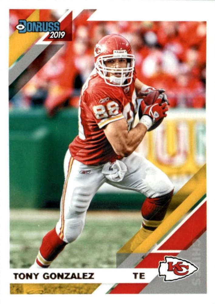#8 Tony Gonzalez - Kansas City Chiefs - 2019 Donruss Football