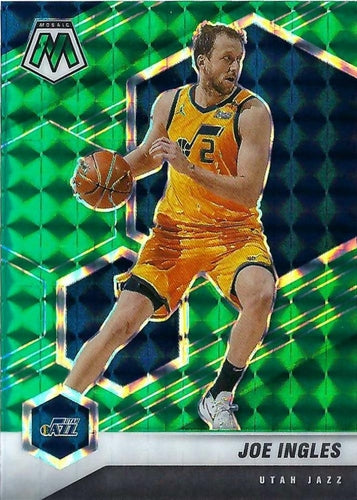 #8 Joe Ingles - Utah Jazz - 2020-21 Panini Mosaic - Mosaic Green Basketball