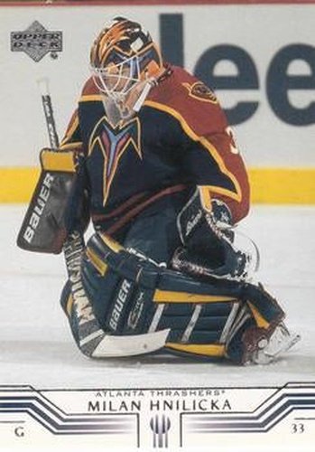 #8 Milan Hnilicka - Atlanta Thrashers - 2001-02 Upper Deck Hockey