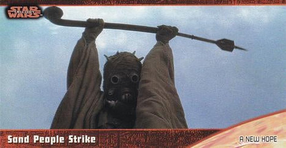 #8 Sand People Strike - 1997 Topps Widevision Star Wars Trilogy
