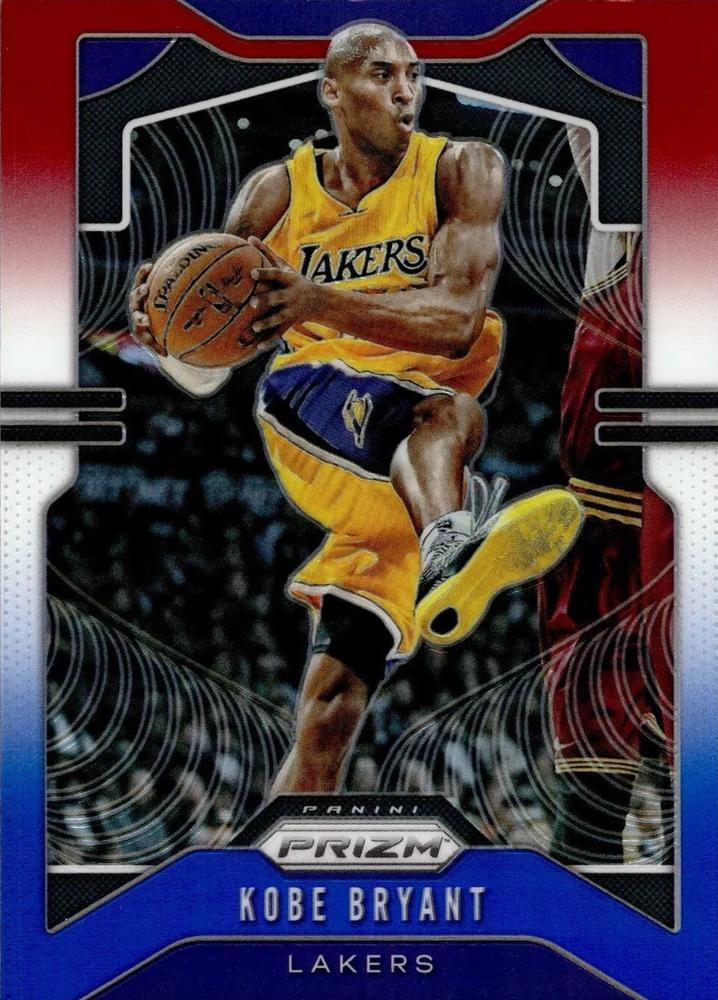 #8 Kobe Bryant - Los Angeles Lakers - 2019-20 Panini Prizm - Prizms Red White and Blue Basketball