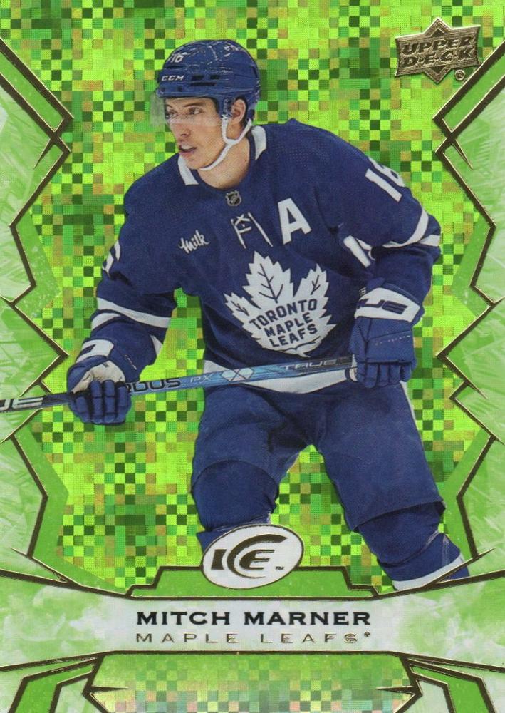 #8 Mitch Marner - Toronto Maple Leafs - 2022-23 Upper Deck Ice - Green Hockey