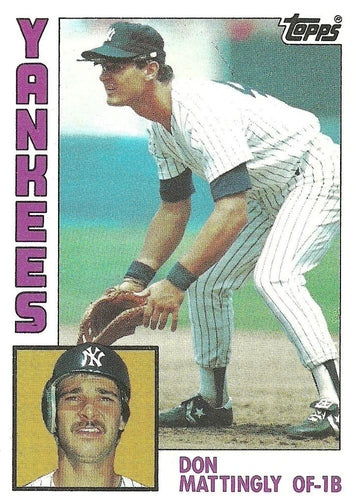 #8 Don Mattingly - New York Yankees - 1984 Topps Baseball