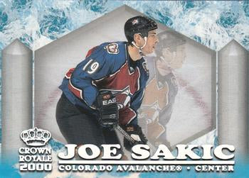 #8 Joe Sakic - Colorado Avalanche - 1999-00 Pacific Crown Royale - Ice Elite Hockey