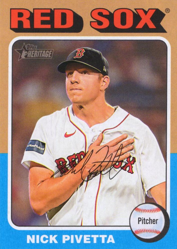 #8 Nick Pivetta - Boston Red Sox - 2024 Topps Heritage Baseball