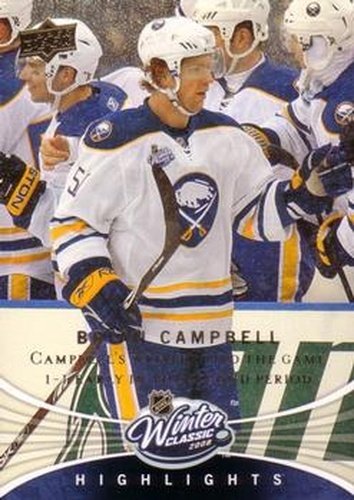 #WC8 Brian Campbell - Buffalo Sabres - 2008-09 Upper Deck - Winter Classic Hockey