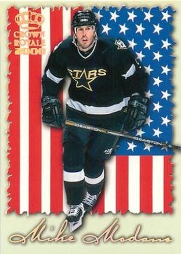 #8 Mike Modano - Dallas Stars - 1999-00 Pacific Crown Royale - International Glory Hockey